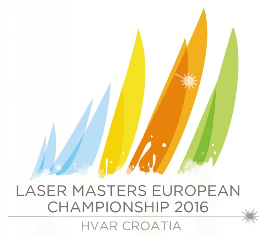 Logotip Europskog prvenstva Laser Masters 2016, Hvar